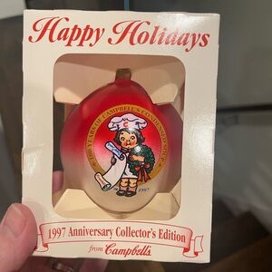 Cambell’s Soup 100th Anniversary Ornament from 1997, New in Box!